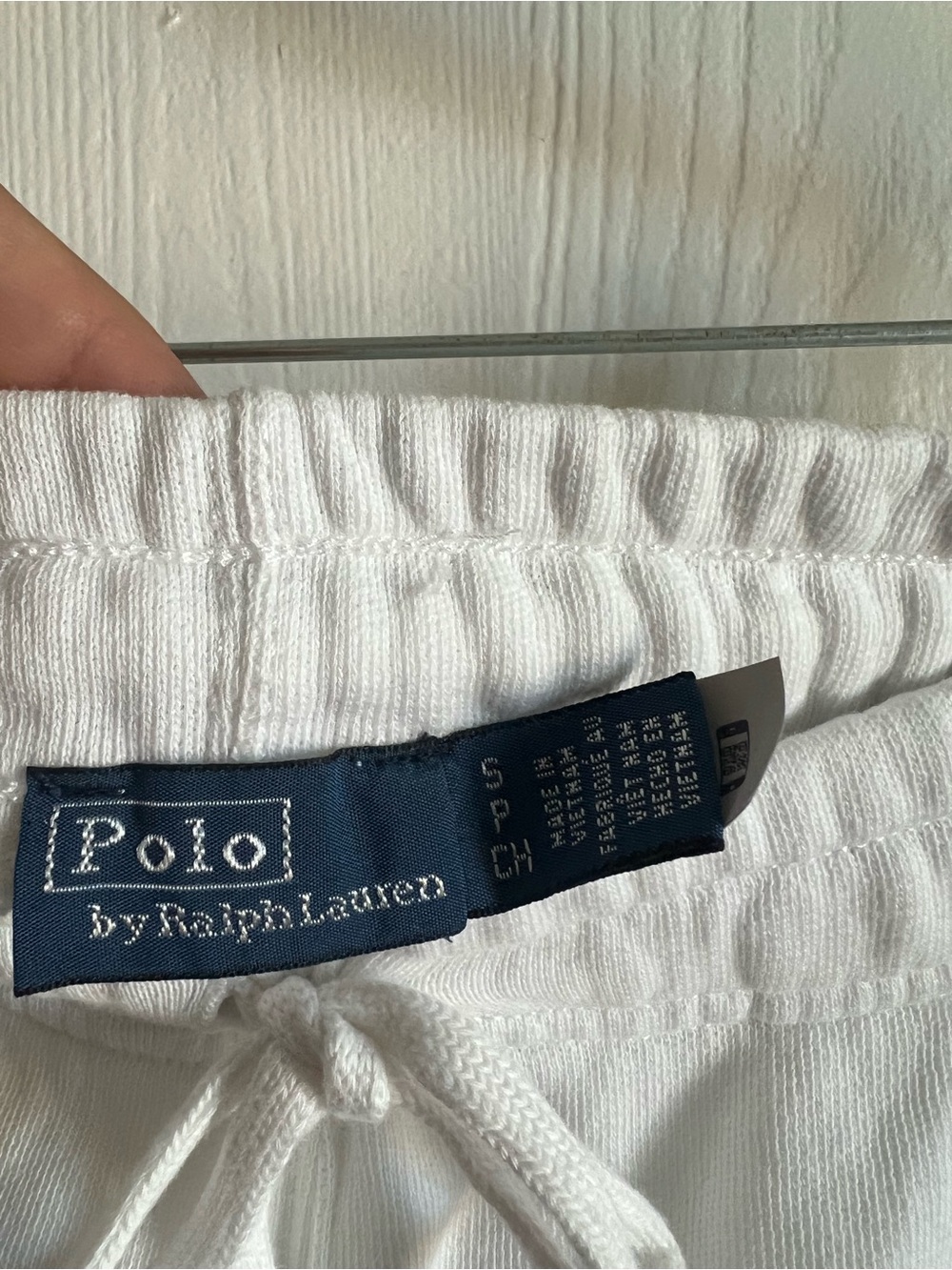 Polo Ralph Lauren Size S Lightweight Cotton Fleece White Drawstring Shorts - Picture 7 of 12